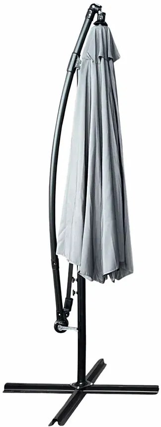 Szary okrągły parasol na taras F3-W16
