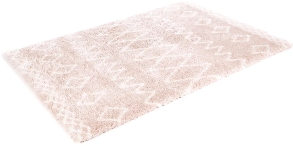 Dywan poliestrowy Dream Romby Beżowy 120 cm x 170 cm