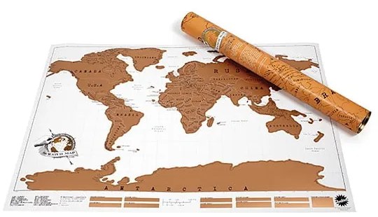 Mapa do zdrapywania 88x52 cm World Scratch Map – Ambiance