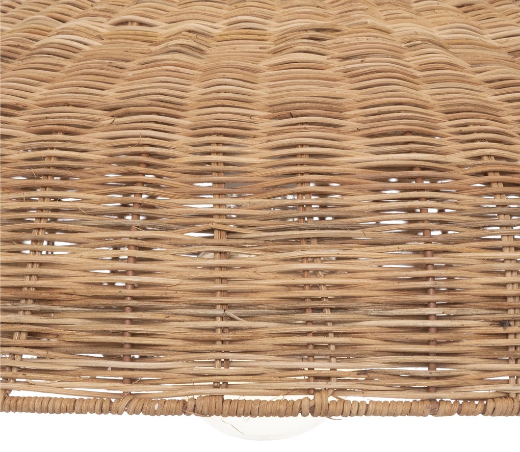 Lampa wisząca ORIGANES z rattanowym kloszem, Ø 58 cm