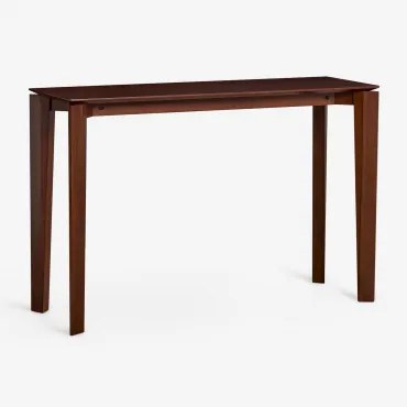 Konsola Do Przedpokoju Prostokątna 120x40 Cm Z Mdf Z Okleiną Orzecha Tanzanii Wenge - Sklum