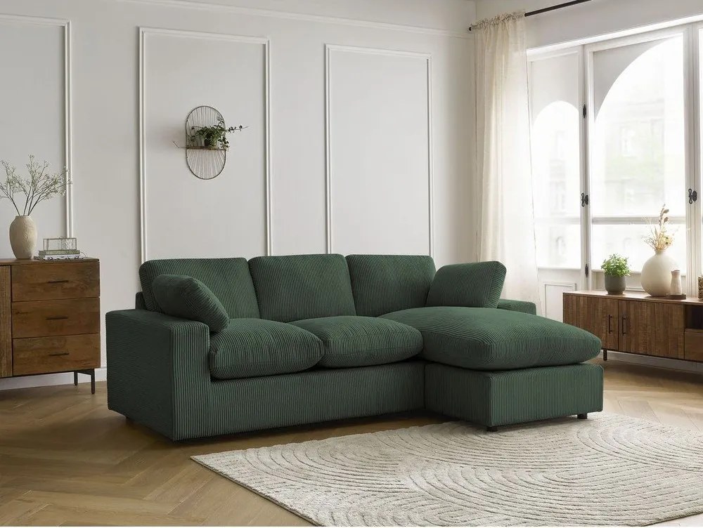 Zielony sztruksowy narożnik Belair – Bobochic Paris