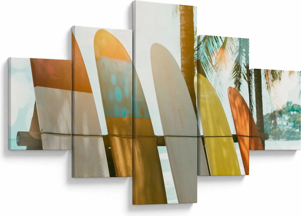 Obraz - Deski surfingowe (125x70 cm)