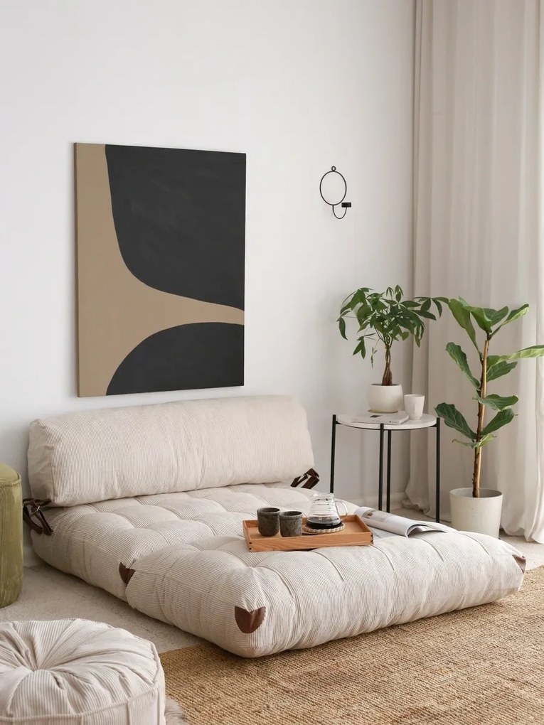 Sofa rozkładana Kadife 2 White