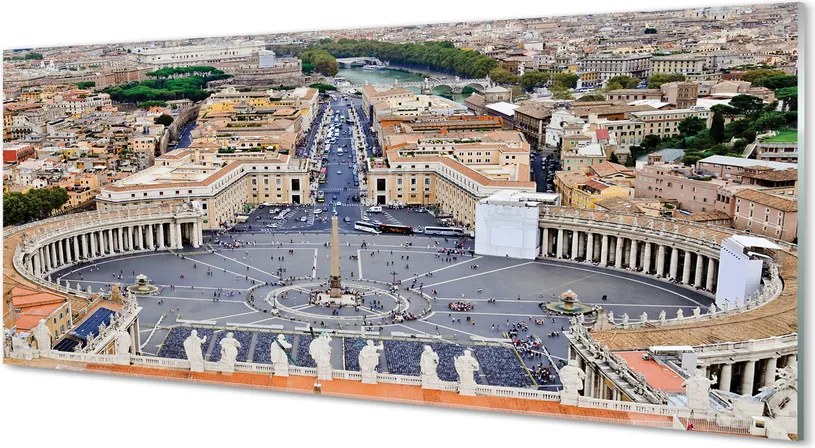 Panel Szklany Panorama Placu Świętego Piotra