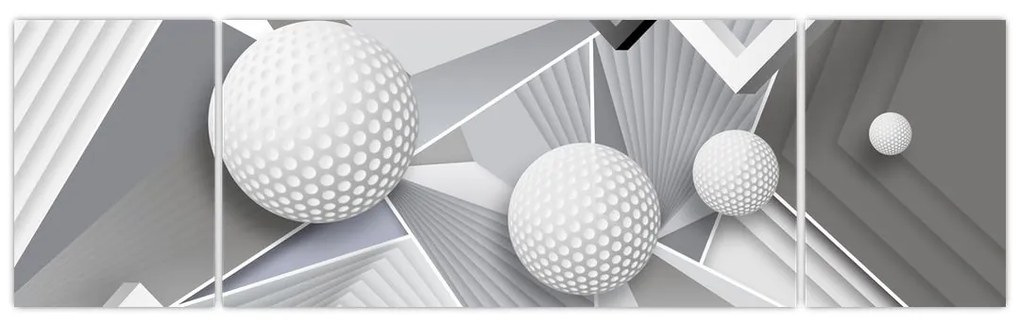 Geometryczny abstrakcyjny obraz (170x50 cm)
