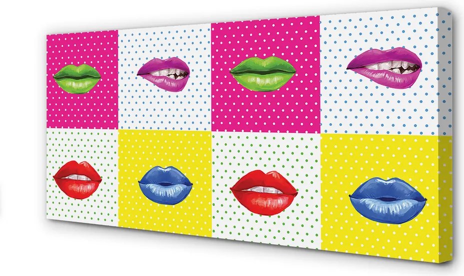 Obraz drukowany na płótnie Feeria Barw na Ustach