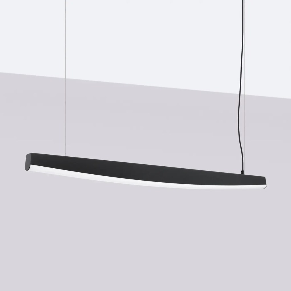 Lampa wisząca JORUN 80 czarna LED 3000K SOLLUX  LIGHTING