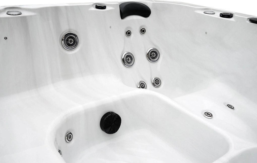 JACUZZI OGRODOWE PREMIUM WANNA  SPA 5-OSOBOWA WHITE OBUDOWA WHITE 195x195 CM