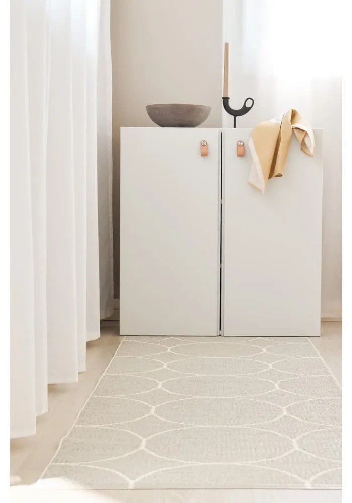 Kremowy chodnik odpowiedni na zewnątrz 70x200 cm Boo Linen – Pappelina