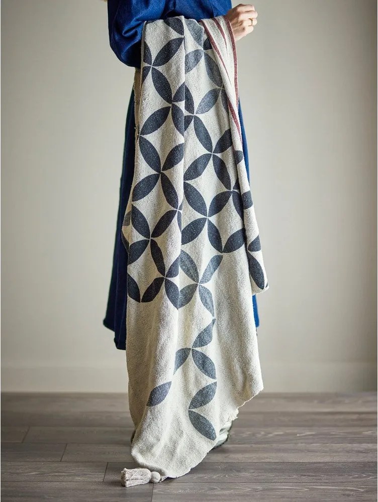 Koc z mieszanki bawełny 130x155 cm Forma – Bloomingville