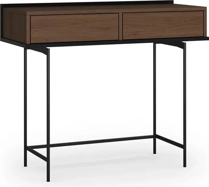 Toaletka Zenar 100 cm z szufladami - orzech elegant / czarny