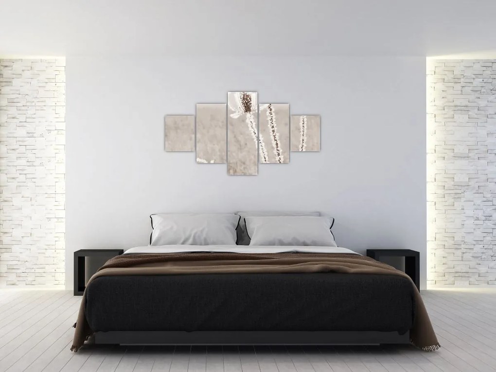 Obraz - Oset w zimie (125x70 cm)