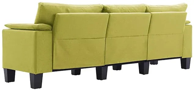 Trzyosobowa ekskluzywna zielona sofa - Ezof 3Q