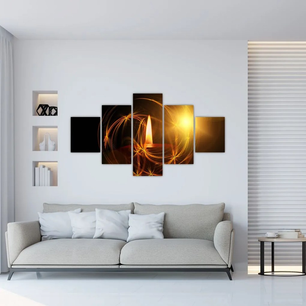 Obraz świecy (125x70 cm)
