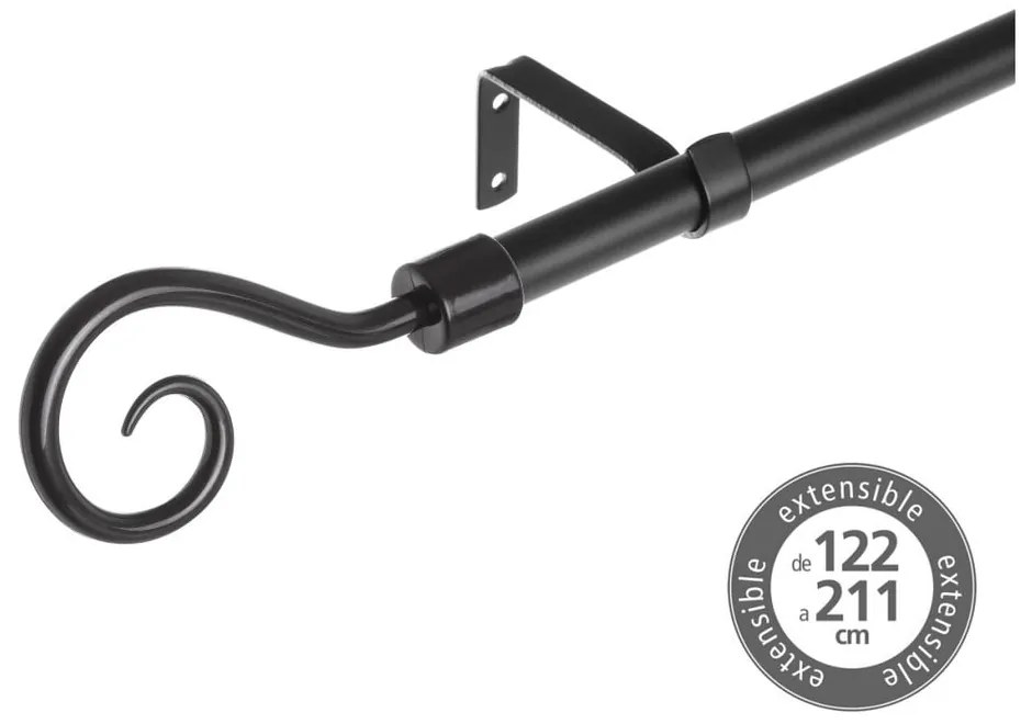 Metalowy regulowany karnisz 122 - 211 cm – Casa Selección