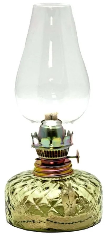 Lampa naftowa JOSEFÍNA 22 cm zielona leśna