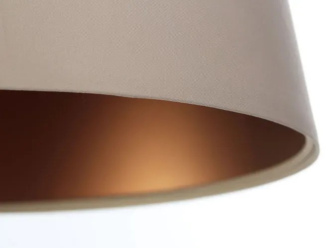 Kremowo-miedziana lampa wisząca z abażurem - 3X S405 P8-M78