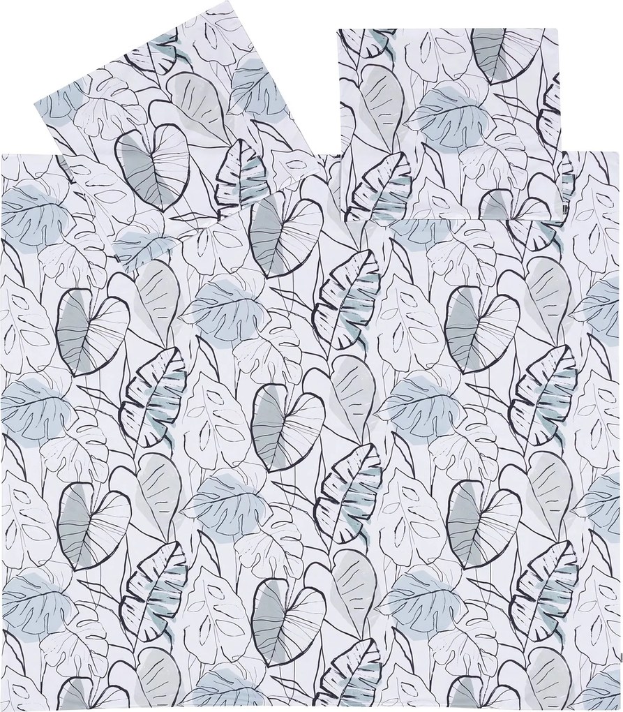 Komplet pościeli bawełnianej Monstera Leaves 220x200cm