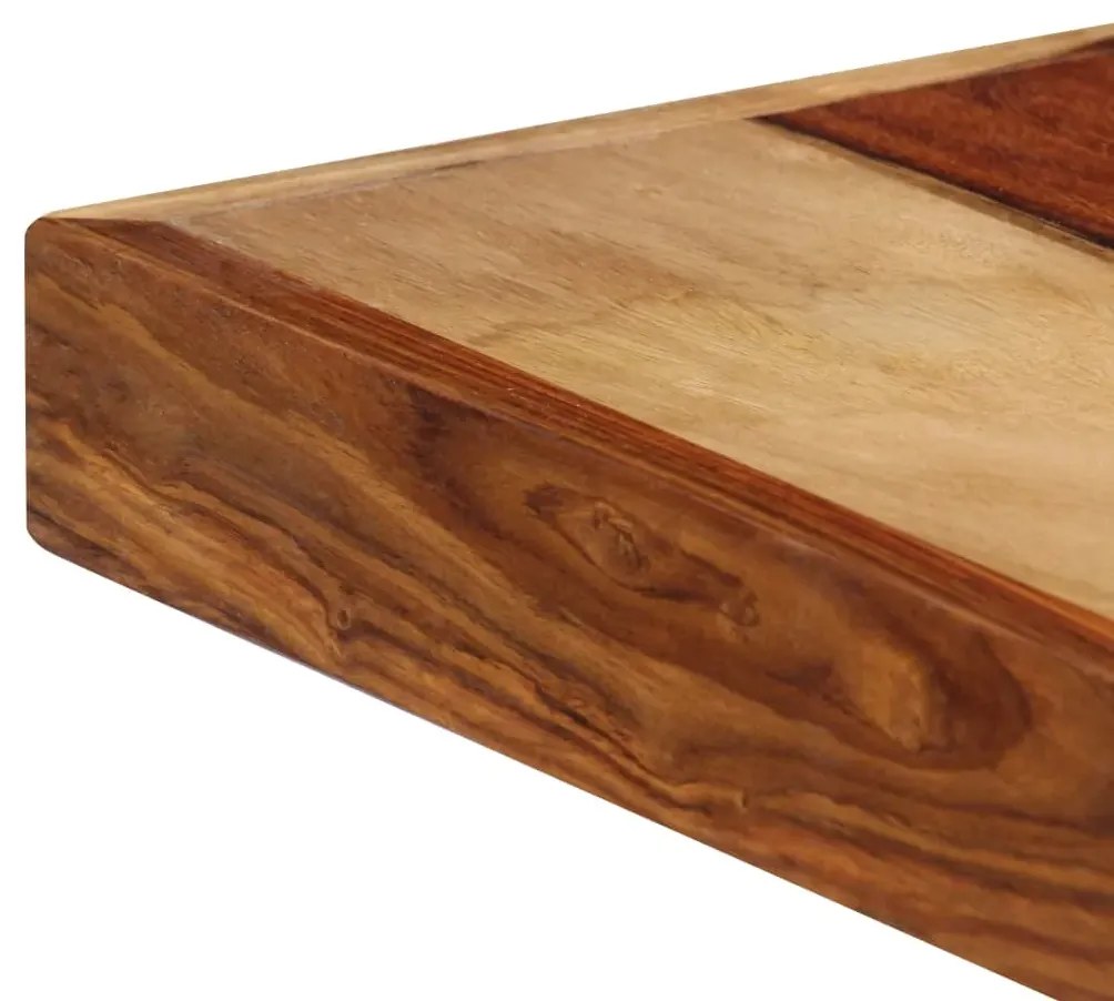 Loftowy stół z drewna sheesham Glefro – brązowy