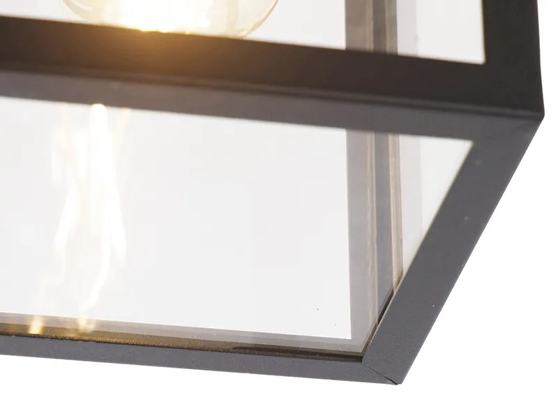Zewnetrzna Inteligentna lampa sufitowa zewnętrzna w stylu industrialnym czarna w komplecie zżarówką ST64 Wifi - Rotterdam Nowoczesny Oswietlenie zewnetrzne