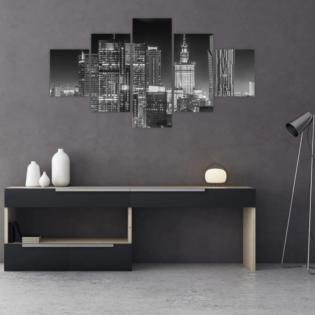 Obraz - Czarny i biały Nowy Jork (125x70 cm)