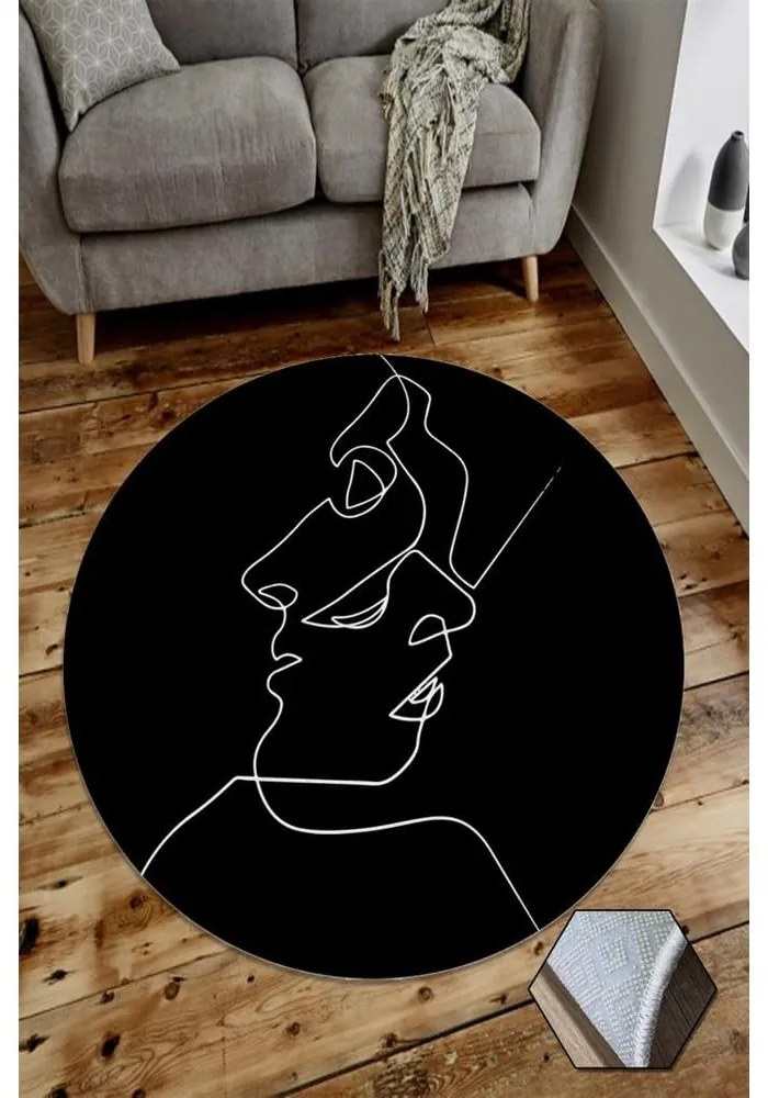 Dywan Rizzoli Faces, ⌀ 100 cm
