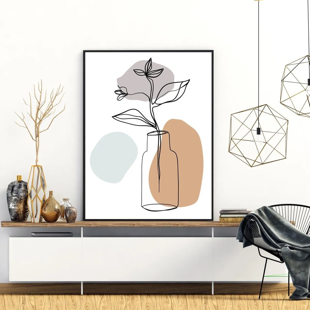 Plakat - Roślina w wazonie (A4)