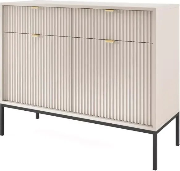 Cubero komoda 104 cm nowoczesna z szufladami i półkami