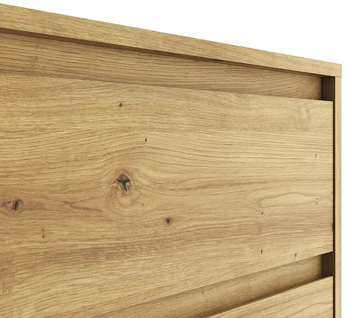 Wysoka nowoczesna komoda z szufladami dąb artisan E2-B92