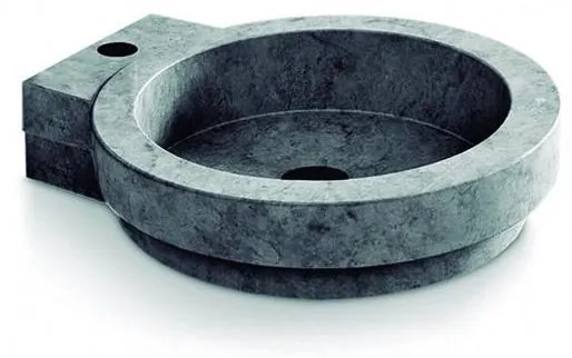 Bathco 00339 - Umywalka nablatowa ICONO 40x45 cm kamień/szary