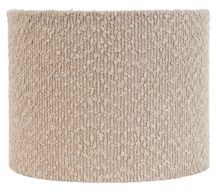 Abażur z tkaniny beżowy z tkaniny typu teddy 18/18/14