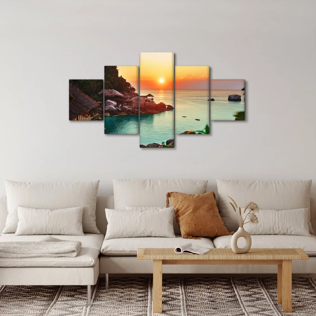 Obraz pięknej plaży (125x70 cm)