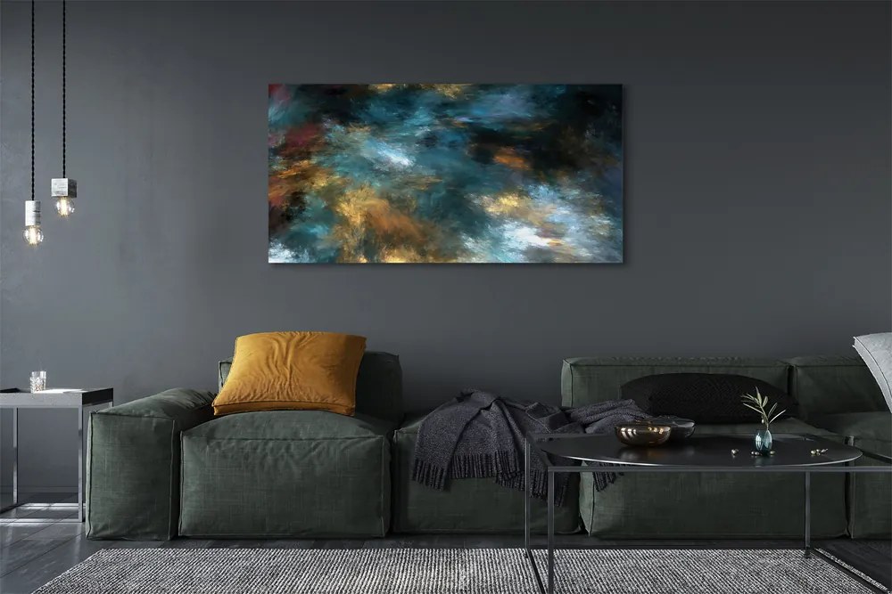 Zdjęcie na płótnie Abstrakcyjne Kolorowe Mazaje