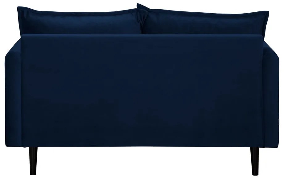 Ciemnoniebieska aksamitna sofa 138 cm Juli – Ropez