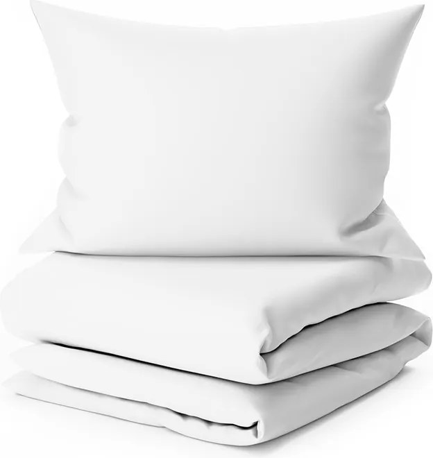 PrzytulneMieszkanie.pl PrzytulneMieszkanie.pl Pościel bawełniana biała LUX zakładka Rozmiar pościeli: 70 x 90 cm | 140 x 220 cm