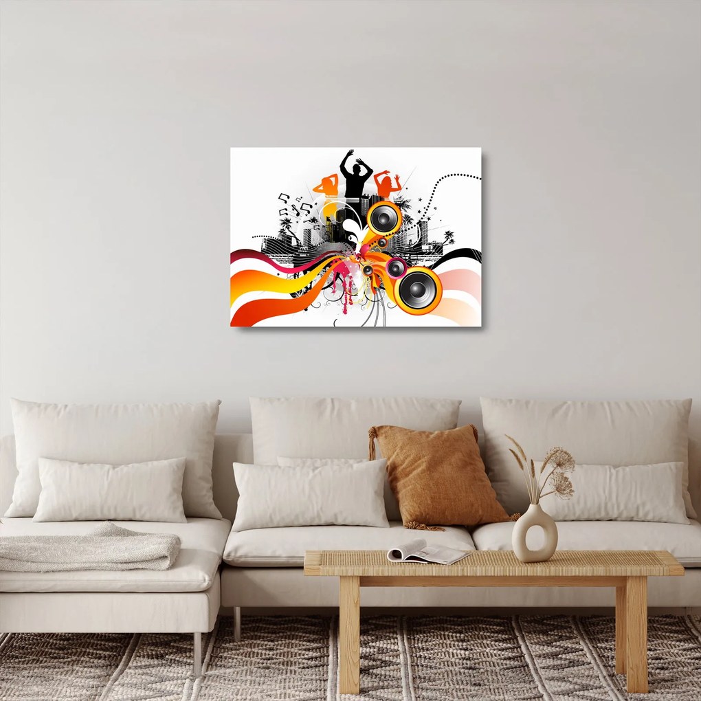 Obraz na szkle - Muzyka (70x50 cm)
