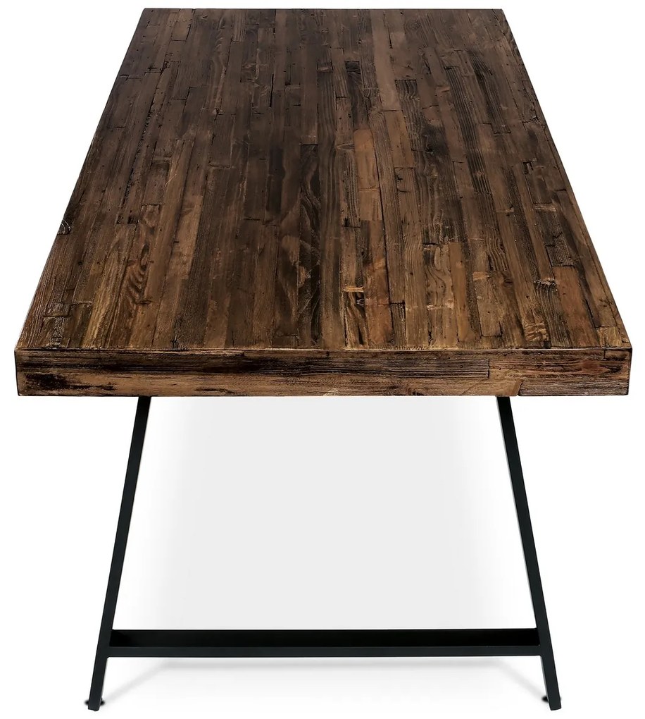 Stół do jadalni z litego drewna 180 x 90 cm, sosna