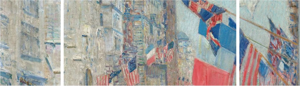 Obraz - Childe Hassam, Allies day, reprodukcje (170x50 cm)