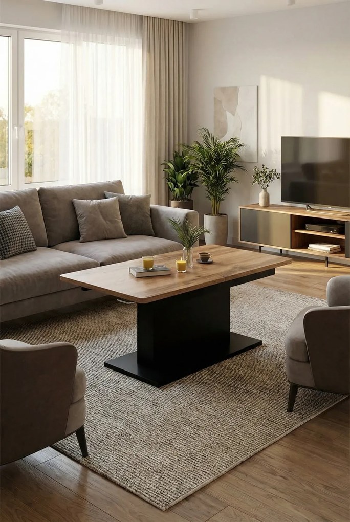 Rozkładana ława do salonu R4-H55