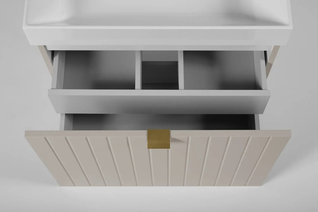 Szafka pod umywalkę HARMO 50 cm kaszmir półmat KROFAM