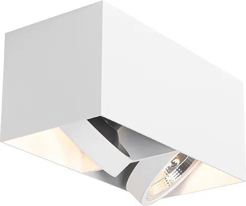 Designerski reflektor z prostokątnym AR111 2-światłowy - Box