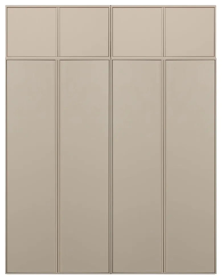 Kremowa szafa modułowa z litego drewna sosnowego 200x250 cm Daily – vtwonen