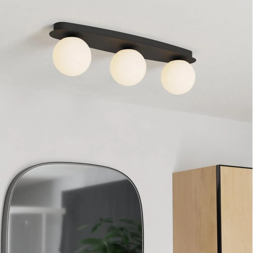 Eglo 902092 - LED plafon łazienkowy CASTROVIDO 3xG9/4,2W/230V IP44 czarny