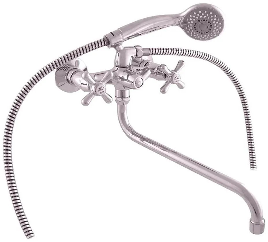 RAV Slezák MK153.5/1 - Zestaw wannowy z baterią MORAVA, chrom błyszczący