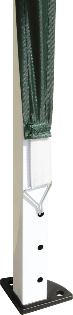 Outsunny Pawilon Ogrodowy 295x295cm Rozkładany Namiot Ochrona UV Stal Tkanina Oxford Składany Zielony | Aosom PL