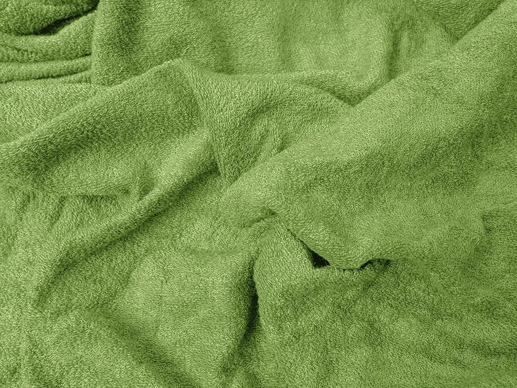 PrzytulneMieszkanie.pl Prześcieradło frotte EXCLUSIVE zielone 160x200 cm