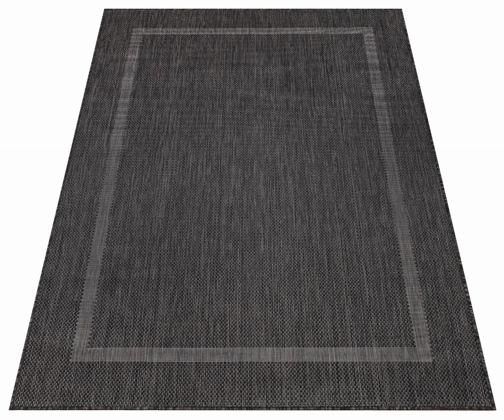 Dywan zewnętrzny Relax ramka czarny 240 cm x 340 cm