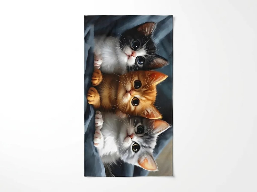 Szybkoschnący ręcznik plażowy CATTINO kolorowy 70 x 140 cm, 100% mikrofibra