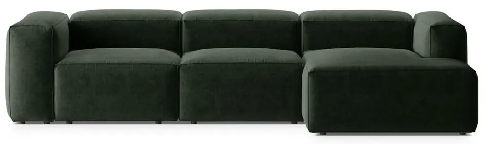 Zielony narożnik (prawostronny/z szezlongiem) Bergamo – Cosmopolitan Design